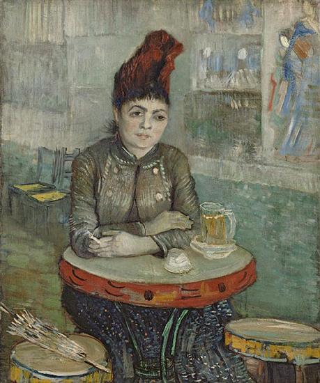 Vincent Van Gogh Agostina Segatori in Le tambourin oil painting image
